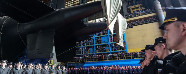 Поринуће подморнице Белгород у Северодвинску у априлу 2019. Поринуће подморнице Белгород у Северодвинску у априлу 2019. - Sputnik Србија