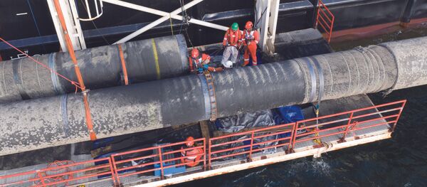 Postavljanje cevi gasovoda Severni tok 2 Postavljanje cevi gasovoda Severni tok 2 - Sputnik Srbija