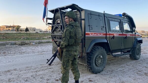 Patrola ruske vojne policije u sirijskom Idlibu - Sputnik Srbija