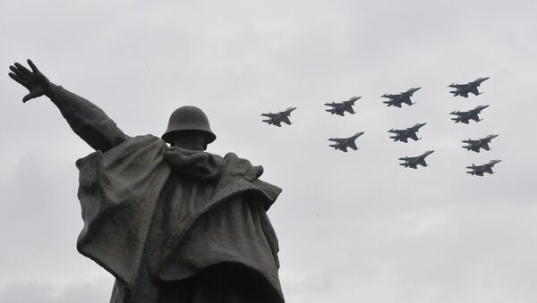 Репетиция воздушного парада Победы в Москве - Sputnik Србија