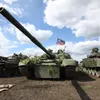 Тенкови Народне милиције Доњецке Народне Републике (ДНР) на линији разграничења са Украјином - Sputnik Србија