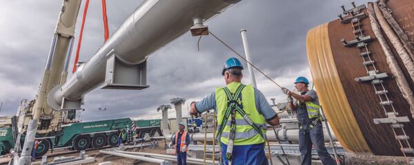 Постављање цеви за гасовод Северни ток 2 - Sputnik Србија