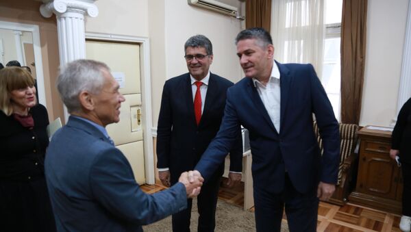 Састанак амбасадора Русије у Србији Александра Боцана-Харченка са градоначелником Ниша  - Sputnik Србија