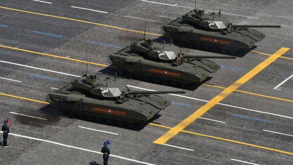 Tenkovi T-14 „Armata“ na Paradi pobede u Moskvi - Sputnik Srbija