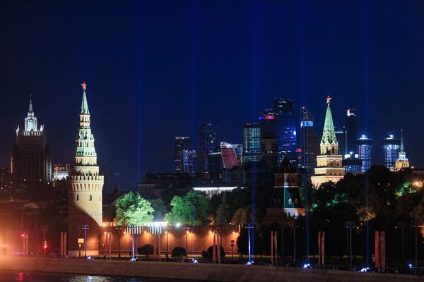 Akcija „Svetla pobede“ u Moskvi u čast Dana pobede - Sputnik Srbija