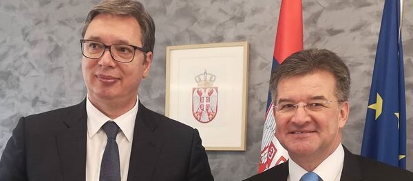 Vučić i Lajčak - Sputnik Srbija