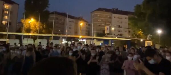 Студентски протест у Београду због најаве исељавања из домова - Sputnik Србија