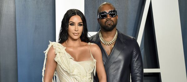 Kanje Vest u društvu svoje supruge Kim Kardašijan - Sputnik Srbija