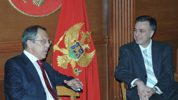 Ministar spoljnih poslova Rusije Sergej Lavrov i predsednik Crne Gore Filip Vujanović - Sputnik Srbija
