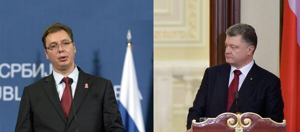 Aleksandar Vučić i Petro Porošenko - Sputnik Srbija