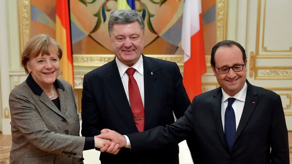 Визит руководителей Франции и Германии в Киев - Sputnik Србија