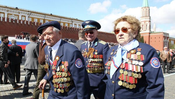Veterani na Paradi pobede u Moskvi - Sputnik Srbija