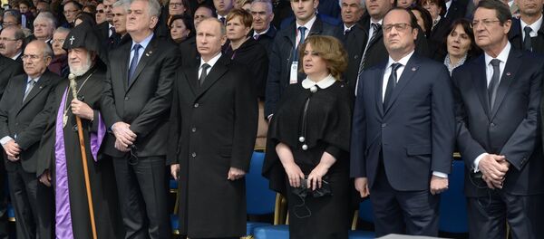 Predsednici na komemoraciji u Jerevanu - Sputnik Srbija