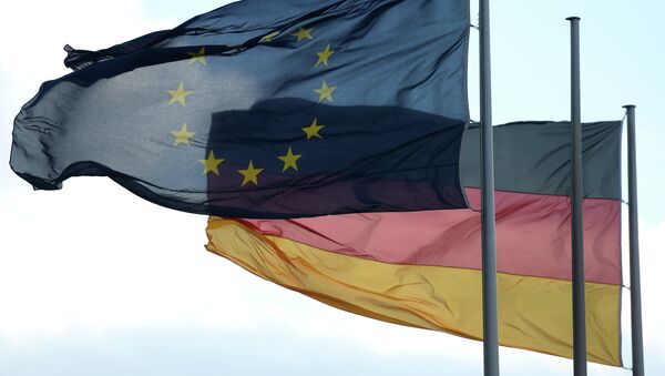 Zastave Nemačke i EU - Sputnik Srbija