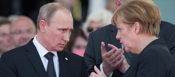 Владимир Путин и Ангела Меркел - Sputnik Србија