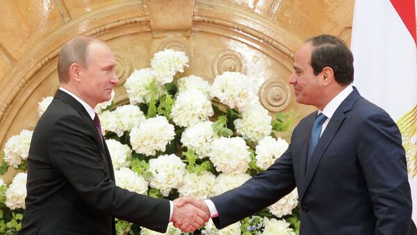 Vladimir Putin i Abdel Fatah el Sisi - Sputnik Srbija