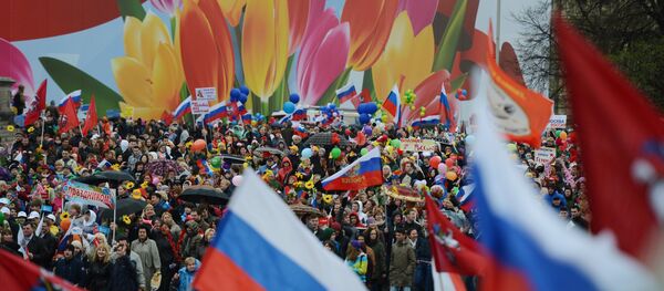 Obeležavanje Prvog maja u Moskvi Obeležavanje Prvog maja u Moskvi - Sputnik Srbija