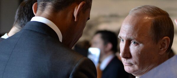 Predsednici Rusije i Amerike Vladimir Putin i Barak Obama - Sputnik Srbija