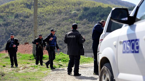 Македонска полиција у селу Гошинце - Sputnik Србија
