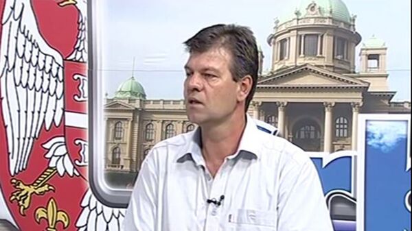 Duško Vuković - predsednik Samostalnog sindikata radnika građevinarstva Duško Vuković - predsednik Samostalnog sindikata radnika građevinarstva - Sputnik Srbija