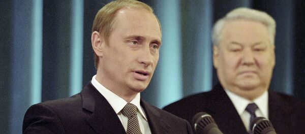 Vladimir Putin i Boris Jeljcin - Sputnik Srbija