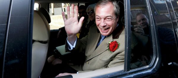 Lider UKIP-a Najdžel Faraž Lider UKIP-a Najdžel Faraž - Sputnik Srbija