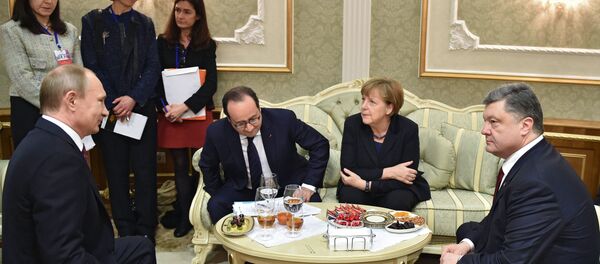 Pregovori lidera Rusije, Nemačke, Francuske i Ukrajine u Minsku - Sputnik Srbija