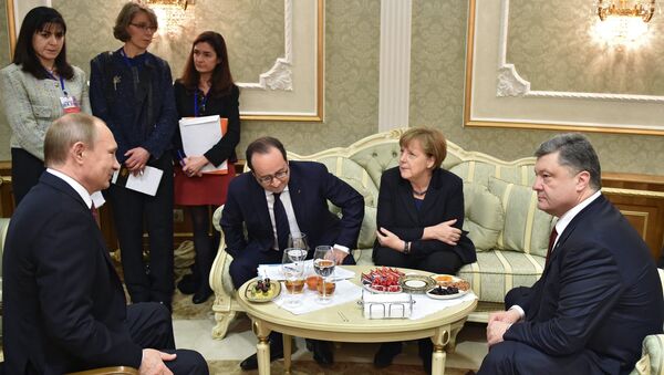 Pregovori lidera Rusije, Nemačke, Francuske i Ukrajine u Minsku - Sputnik Srbija