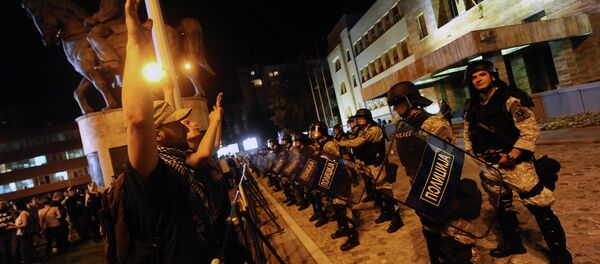 Protesti u Skoplju - Sputnik Srbija