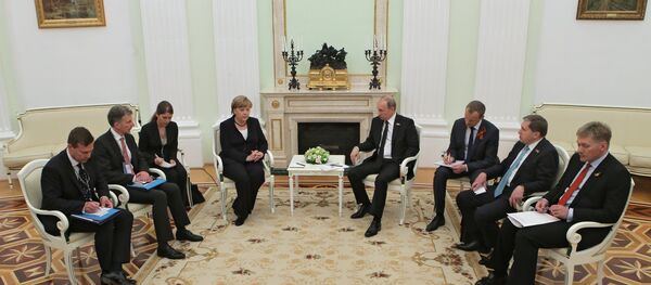 Састанак Владимира Путина и Ангеле Меркел - Sputnik Србија