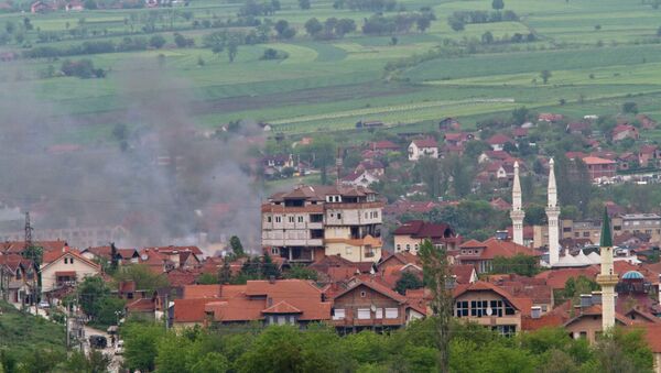 Kumanovo, dim iznad područja sukoba - Sputnik Srbija