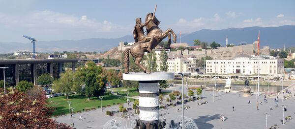 Spomenik Aleksandru Makedonskom u Skoplju - Sputnik Srbija