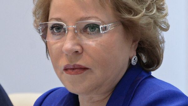 Valentina Matvijenko - Zasedanje Saveta Federacije Rusija - Sputnik Srbija