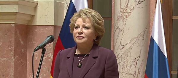 Валентина Матвијенко боравила је у дводневној посети Београду где се састала са председником Србије Томиславом Николићем, премијером Александром Вучићем и министром спољних послова Ивицом Дачићем - Sputnik Србија