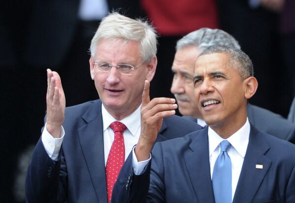 Karl Bilt i Barak Obama Karl Bilt i Barak Obama - Sputnik Srbija