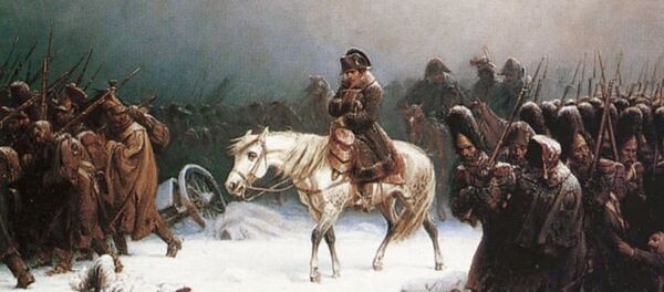 Наполеон се повлачи из Москве. Адолф Нортен (1828–1876) - Sputnik Србија