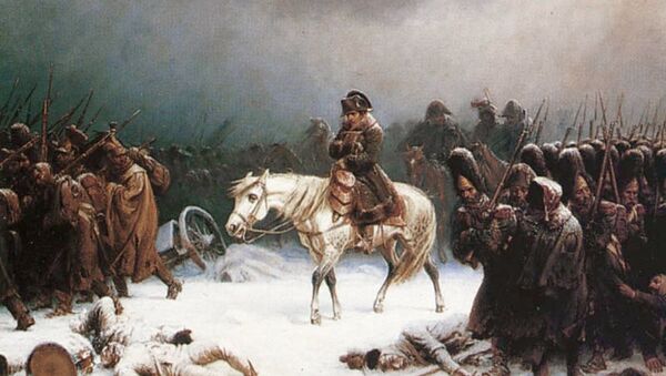Napoleon se povlači iz Moskve. Adolf Norten (1828–1876) - Sputnik Srbija