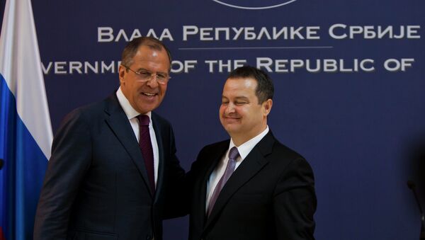 Ministri spoljnih poslova Rusije i Srbije - Sergej Lavrov i Ivica Dačić - Sputnik Srbija