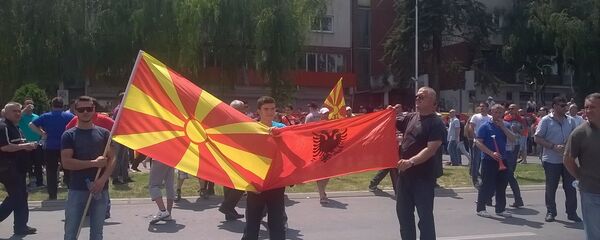 Miting opozicije u Skoplju - Sputnik Srbija