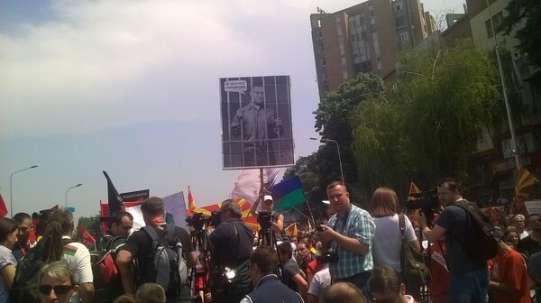 Miting opozicije u Skoplju Miting opozicije u Skoplju - Sputnik Srbija