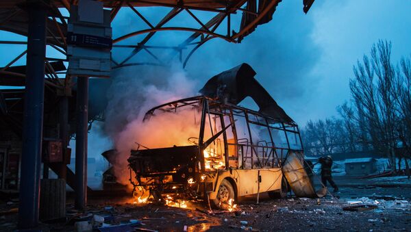 Donetsk after shelling - Sputnik Srbija