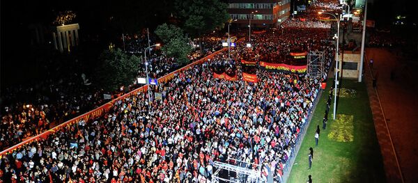 Miting vladajuće partije u Makedniji - Sputnik Srbija