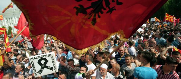 Skoplje, protest - Sputnik Srbija