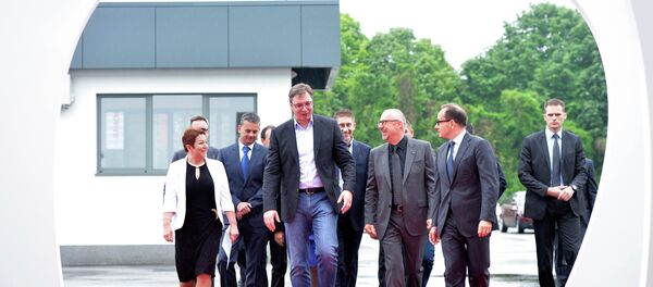 Александар Вучић у посети Руми - Sputnik Србија