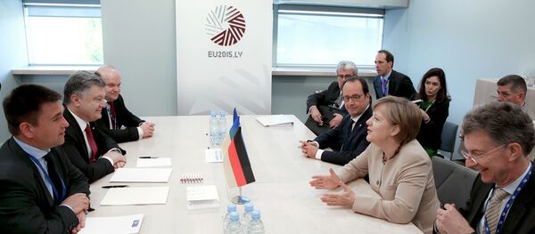 Ukraine's President Poroshenko visits Latvia - Sputnik Srbija