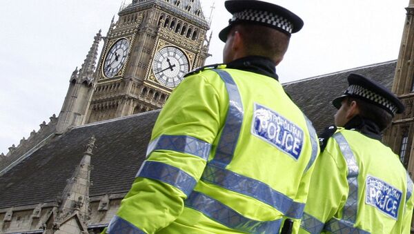 Полицајци патролирају поред  зграде парламента у Лондону. - Sputnik Србија