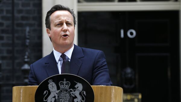 Britanski premijer Dejvid Kameron u Londonu - Sputnik Srbija