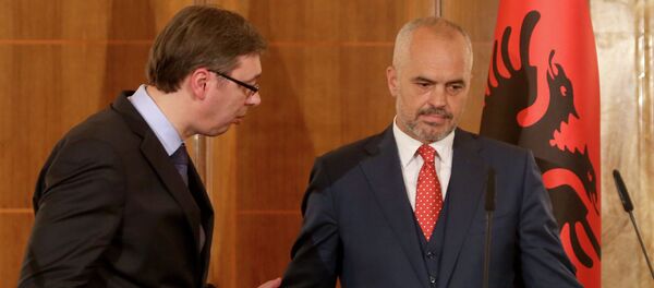 Aleksandar Vučić i Edi Rama Aleksandar Vučić i Edi Rama - Sputnik Srbija