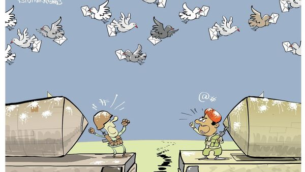 карикатура голуб шпијун - Sputnik Србија