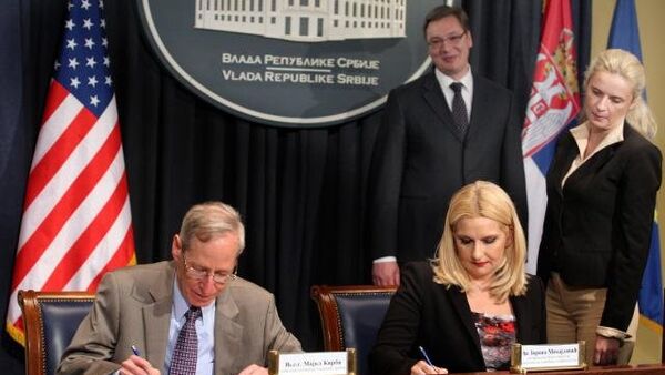 Potpisivanje sporazuma o vazdušnom saobraćaju između SAD i Srbije - Sputnik Srbija